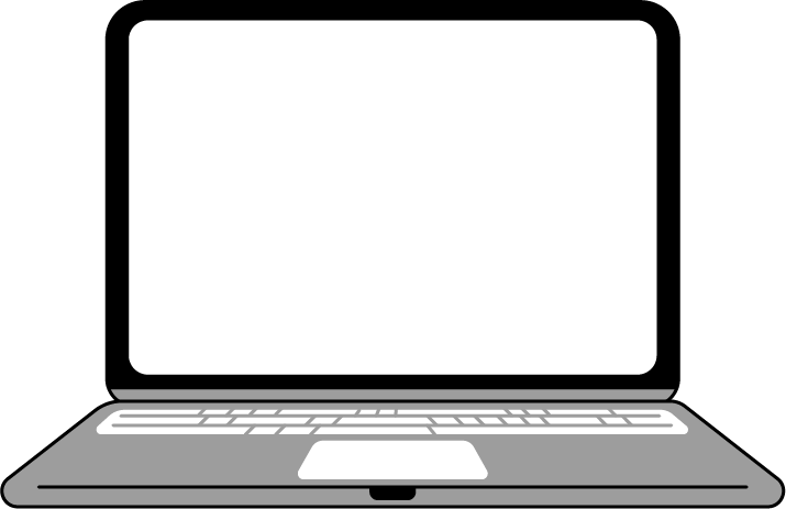 オンライン会議で資料を共有する人