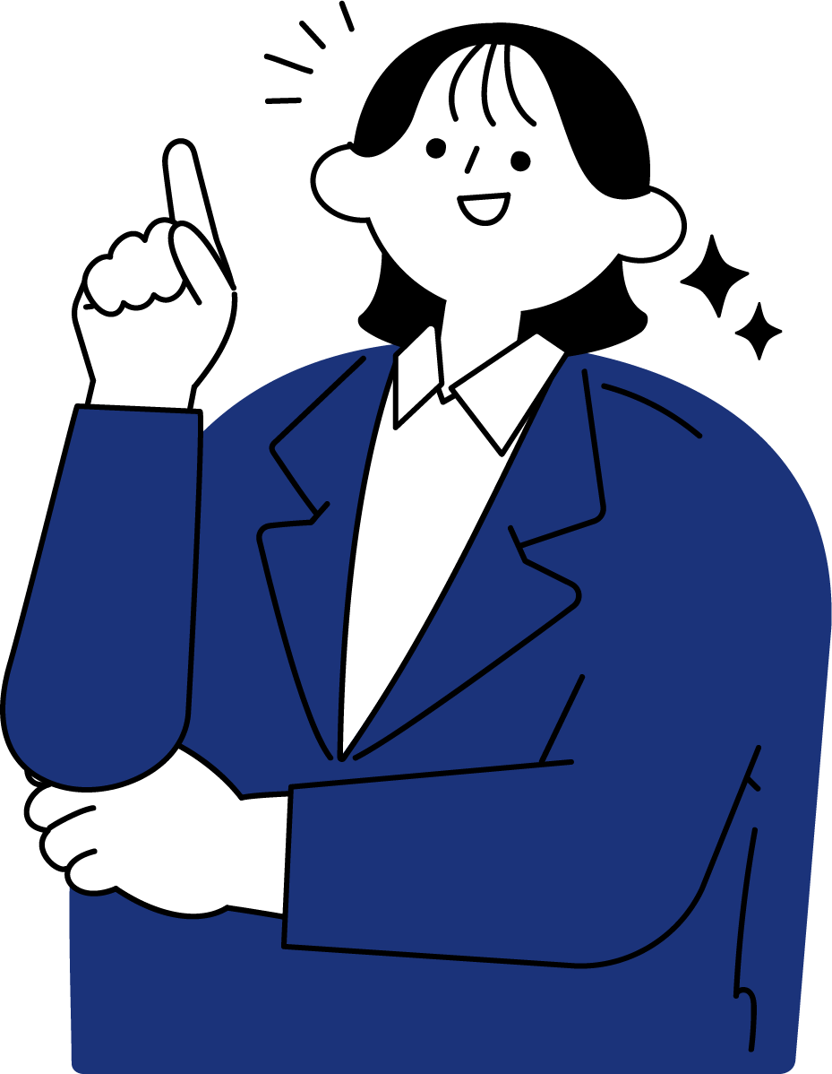 ひらめいた新入社員女性