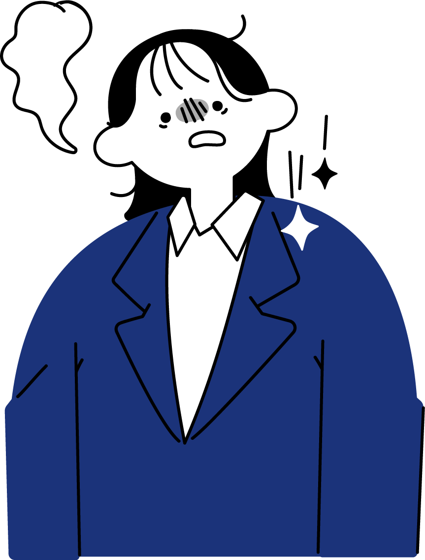 疲れた新入社員女性
